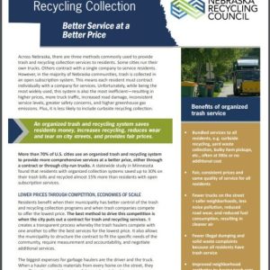 ORGANIZED TRASH AND RECYCLING COLLECTION: Better Service at a Better Price