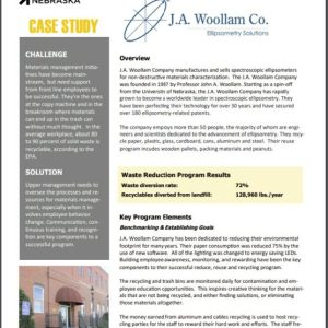 RECYCLING IN OFFICES CASE STUDY: J.A. Woollam Co.