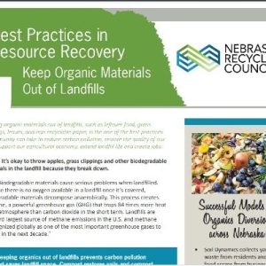 BEST PRACTICES IN RESOURCE RECOVERY: Keep Organic Materials Out of Landfills