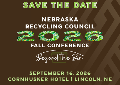 Nebraska Recycling Council for the 2026 Annual Fall Conference, Beyond the Bin